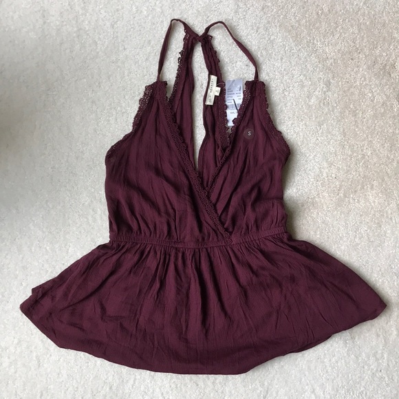 PacSun Tops - NWT LA Hearts WINE color spaghetti strap top